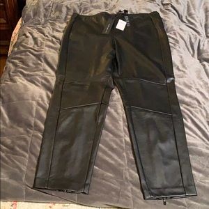 NWT CHICO’S FAUX LEATHER PANTS